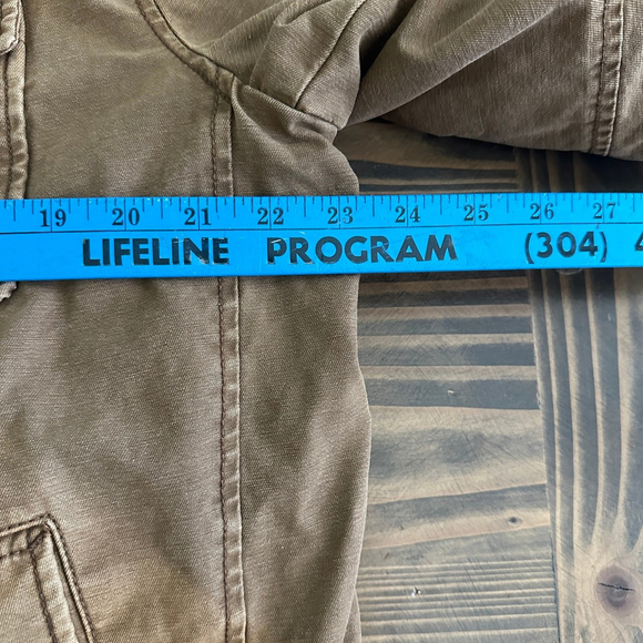 Men's Levi Strauss & Co. Tan Cotton Jacket Size L – Corduroy Collar Quilte - Picture 11 of 12